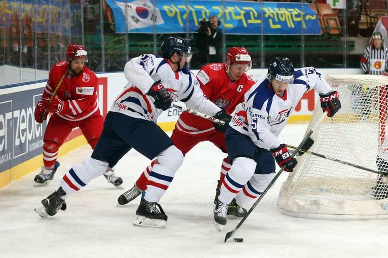 Ice Hockey. World Championship Division 1A. Poland - Korea. 24.04.2016