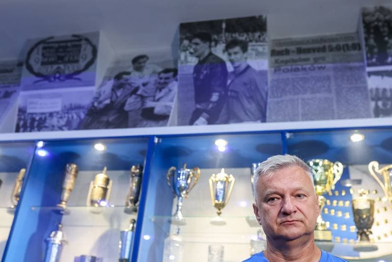 Football. Ruch Chorzow. Press Conference. 24.08.2023