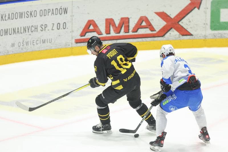 Ice Hockey. Tauron Hokej Liga. Re-Plast Unia Oswiecim - GKS Katowice. 07.04.2024