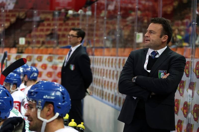Ice Hockey. World Championship Division 1A. Slovenia - Italy. 24.04.2016