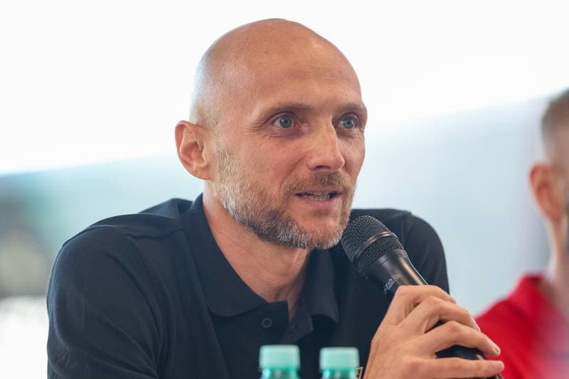 Football. Zaglebie Sosnowiec. Press Conference. 25.08.2023