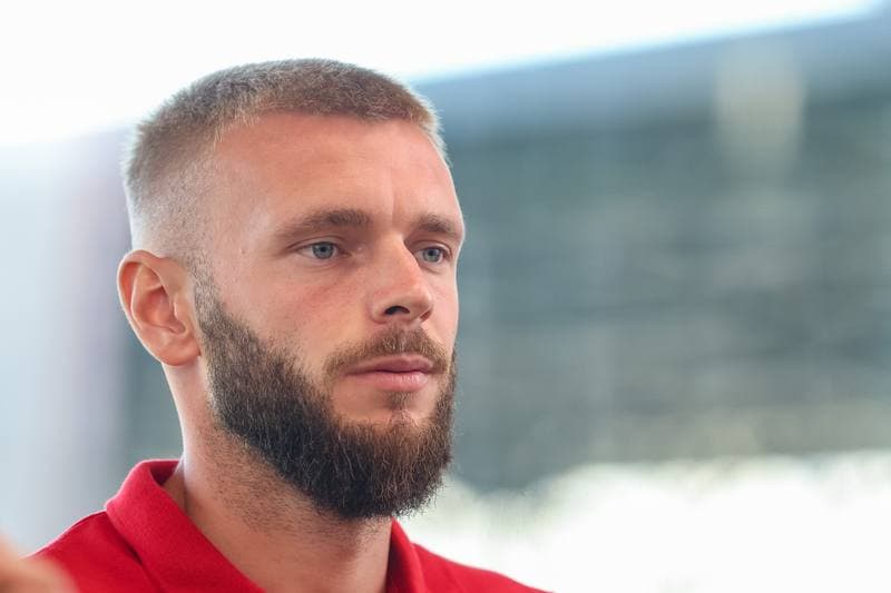 Football. Zaglebie Sosnowiec. Press Conference. 25.08.2023