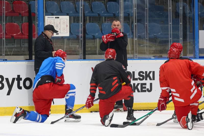 Ice Hockey. Poland national team. Training. 22.04.2024