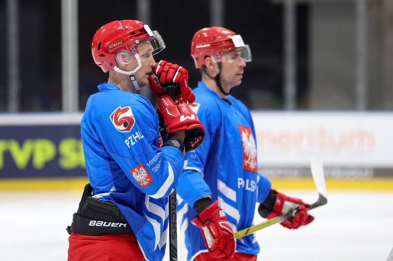 Ice Hockey. Poland national team. Training. 22.04.2024