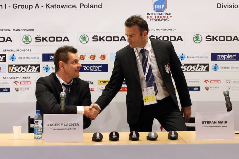 Ice Hockey. World Championship Division 1A. Italy - Poland. 23.04.2016
