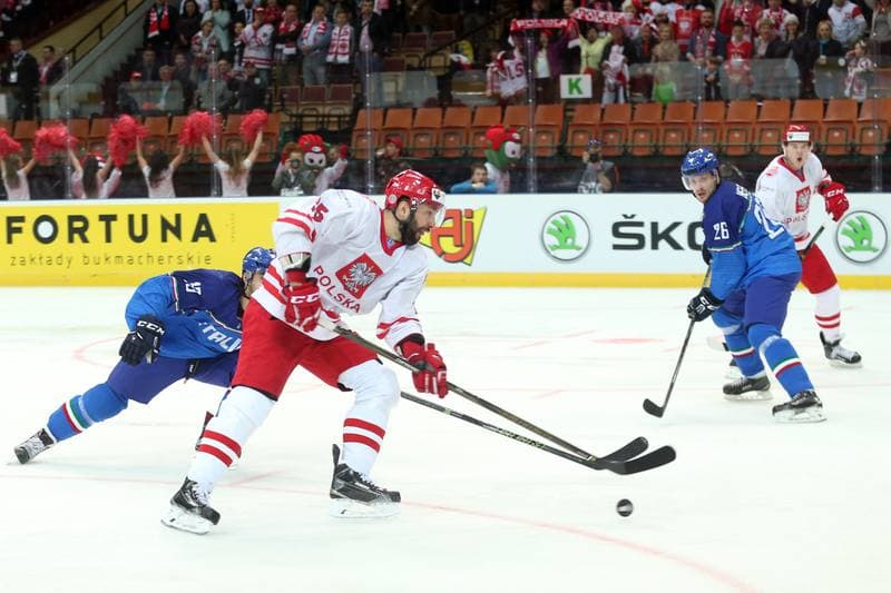 Ice Hockey. World Championship Division 1A. Italy - Poland. 23.04.2016