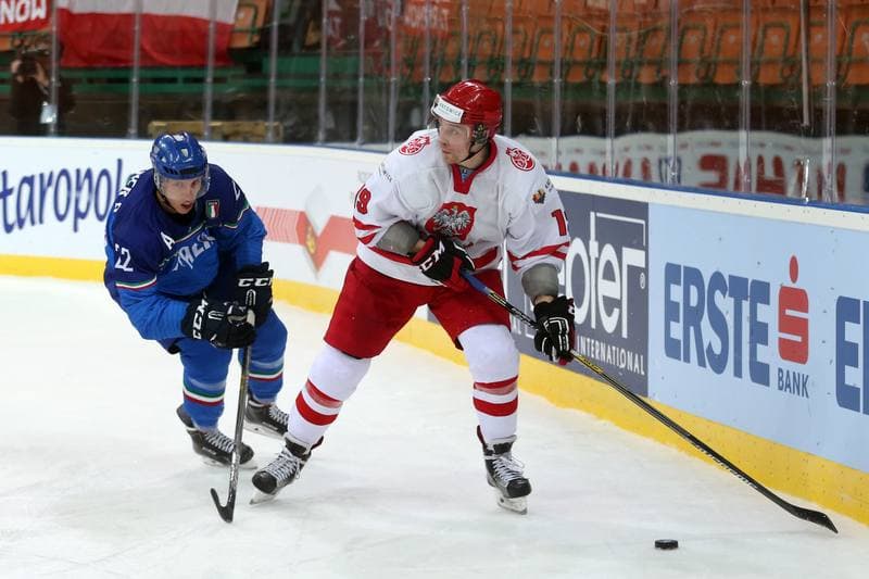 Ice Hockey. World Championship Division 1A. Italy - Poland. 23.04.2016