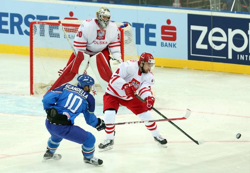 Ice Hockey. World Championship Division 1A. Italy - Poland. 23.04.2016