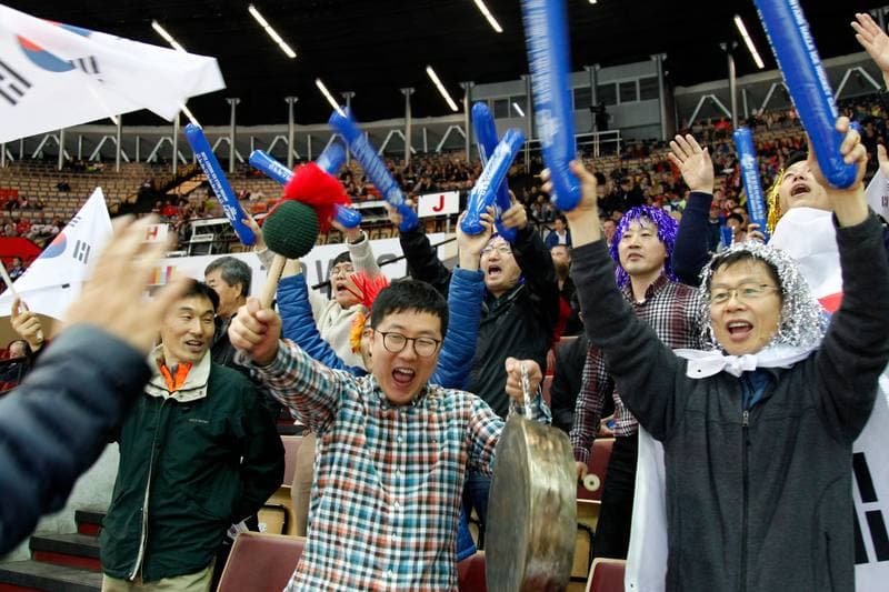 Ice Hockey. World Championship Division 1A. Korea - Austria. 23.04.2016