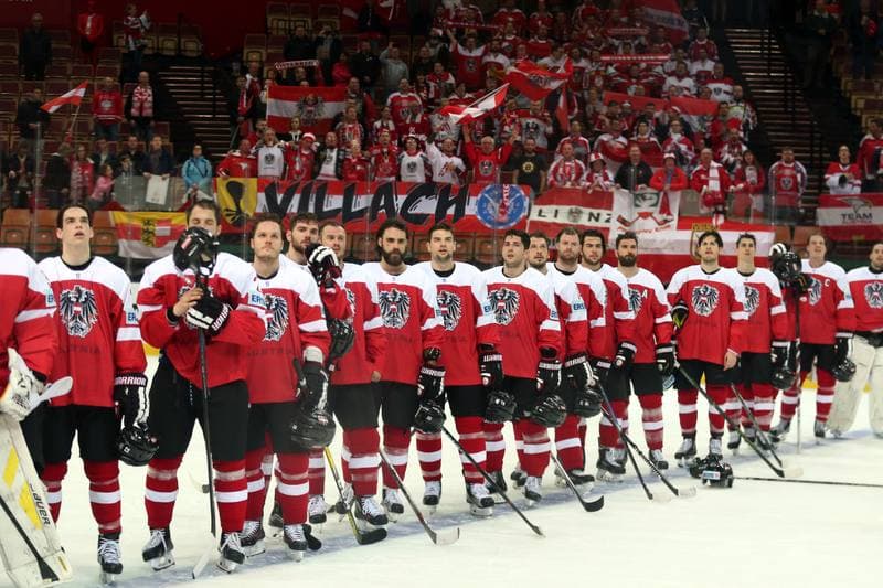 Ice Hockey. World Championship Division 1A. Korea - Austria. 23.04.2016
