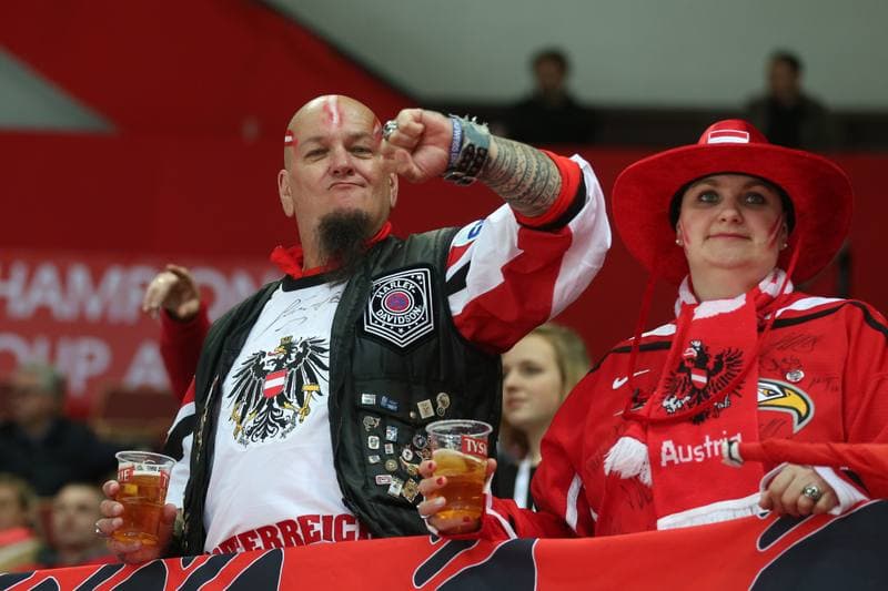 Ice Hockey. World Championship Division 1A. Korea - Austria. 23.04.2016