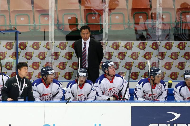 Ice Hockey. World Championship Division 1A. Korea - Austria. 23.04.2016