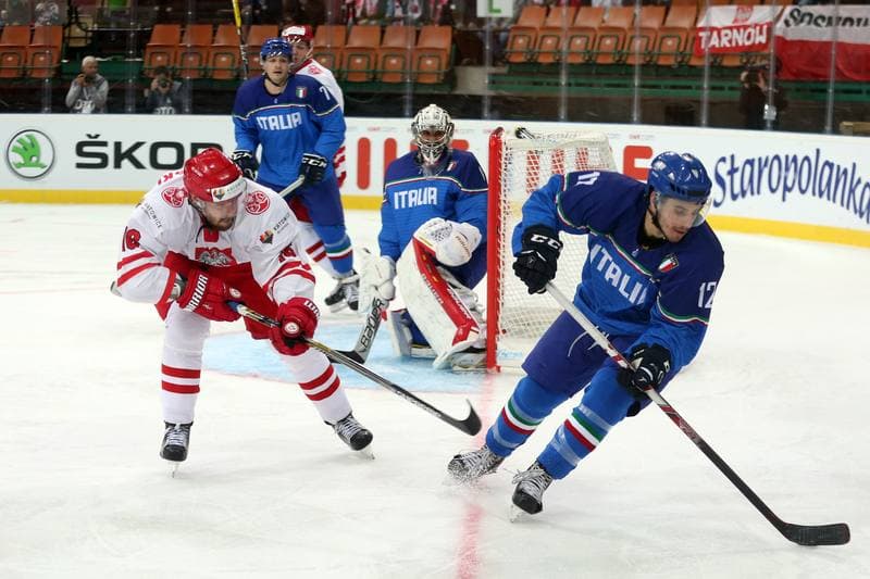 Ice Hockey. World Championship Division 1A. Italy - Poland. 23.04.2016