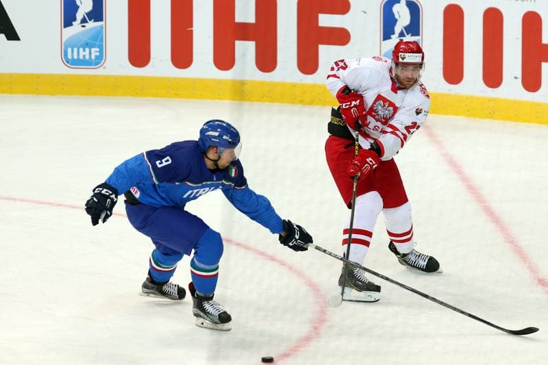 Ice Hockey. World Championship Division 1A. Italy - Poland. 23.04.2016