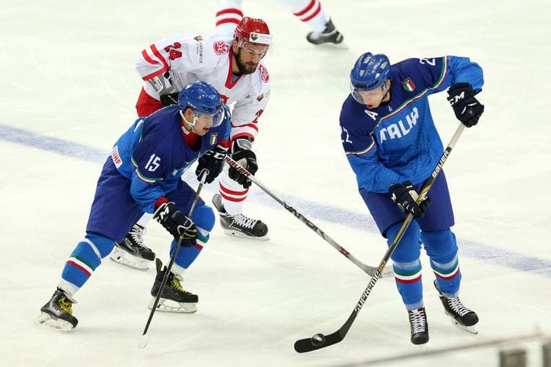 Ice Hockey. World Championship Division 1A. Italy - Poland. 23.04.2016