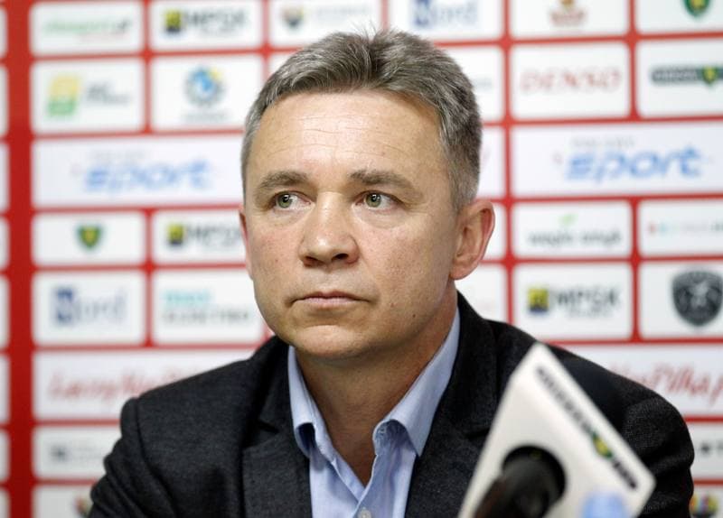 Football. GKS Katowice. Press Conference. 21.04.2016