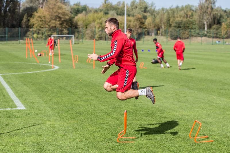 Football. Zaglebie Sosnowiec. Training. 01.10.2019