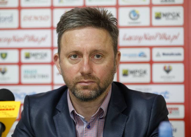 Football. GKS Katowice. Press Conference. 21.04.2016