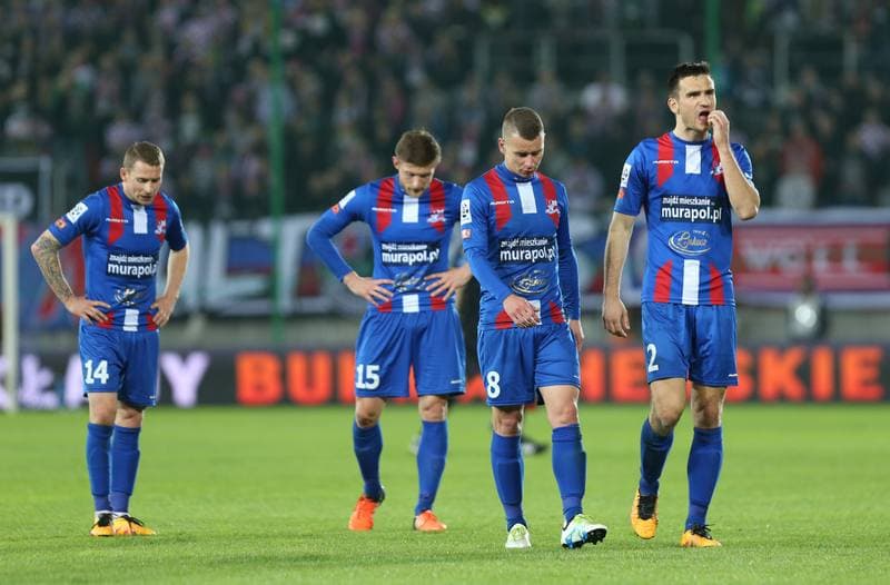 Football. Ekstraklasa. Gornik Zabrze - Podbeskidzie Bielsko-Biala. 20.04.2016