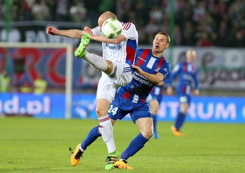 Football. Ekstraklasa. Gornik Zabrze - Podbeskidzie Bielsko-Biala. 20.04.2016