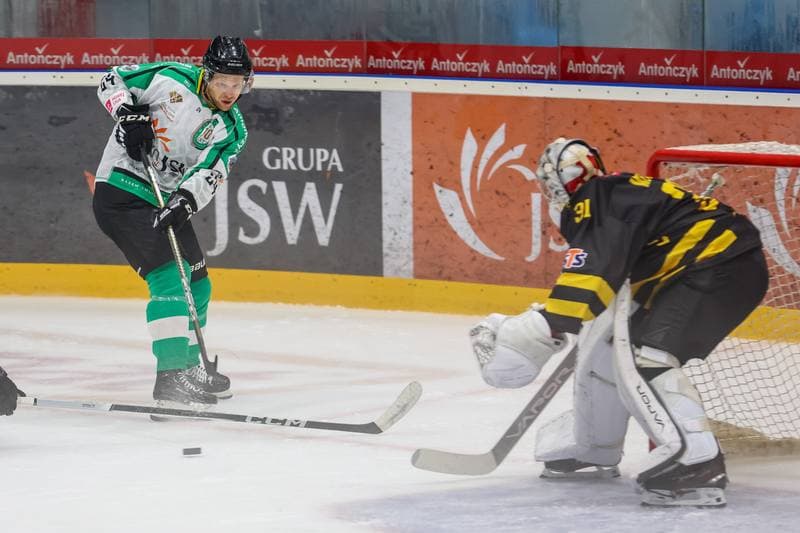 Ice Hockey. Tauron Hokej Liga. JKH GKS Jastrzebie - GKS Katowice. 19.09.2023