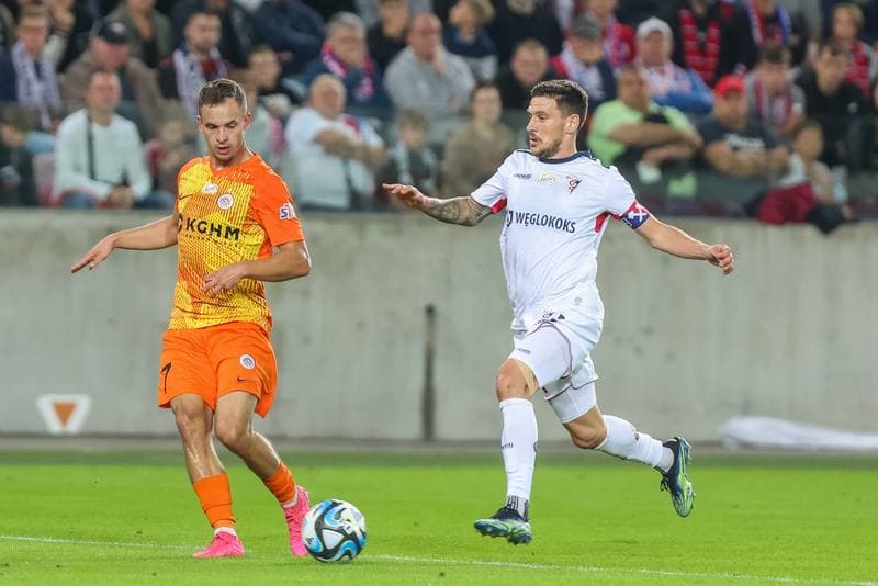 Football. PKO BP Ekstraklasa. Gornik Zabrze - Zaglebie Lubin. 02.10.2023