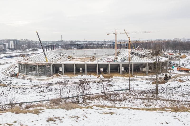 Football. Zaglebie Sosnowiec. Press Conference. 02.02.2021
