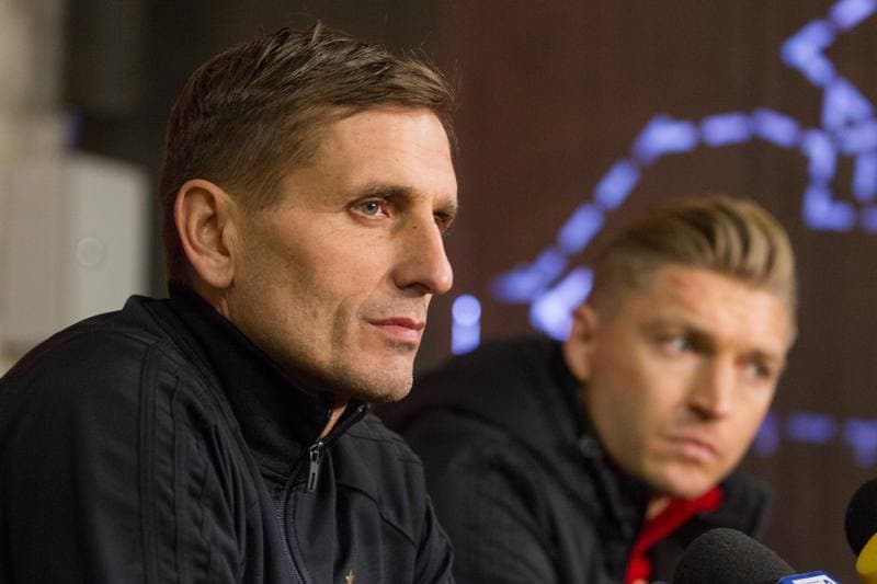 Football. Gornik Zabrze. Press Conference. 04.12.2019