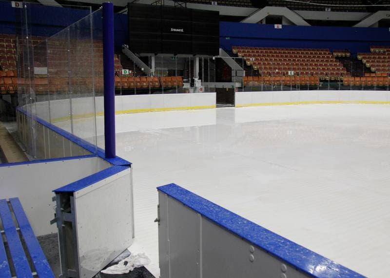 Ice Hockey. Spodek. Construction. 16.04.2016