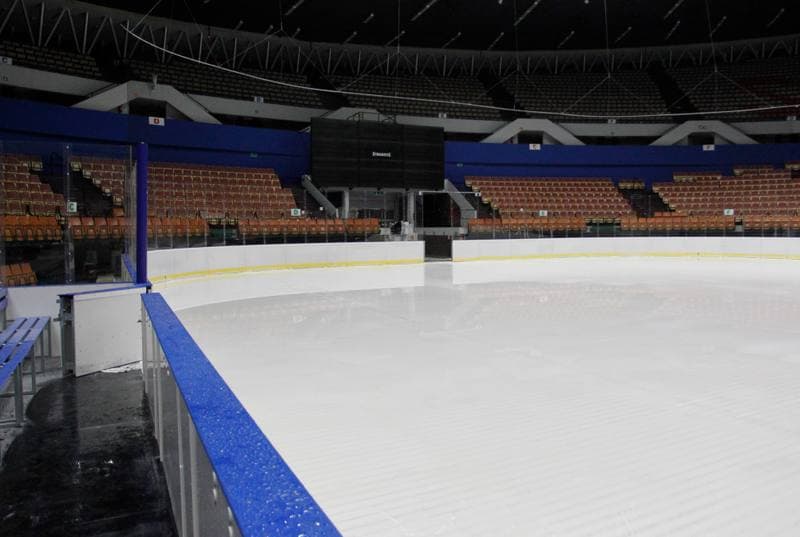 Ice Hockey. Spodek. Construction. 16.04.2016