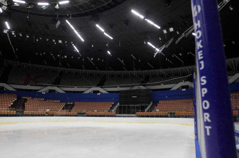 Ice Hockey. Spodek. Construction. 16.04.2016