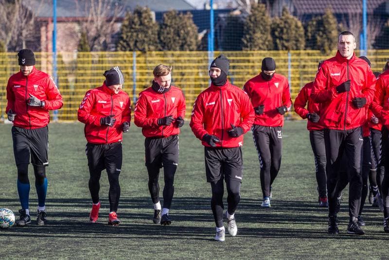 Football. GKS Tychy. Training. 15.01.2020