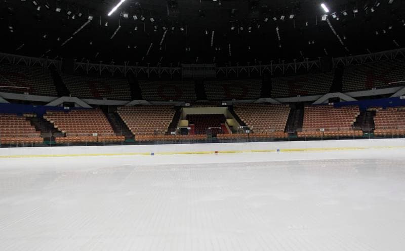 Ice Hockey. Spodek. Construction. 16.04.2016
