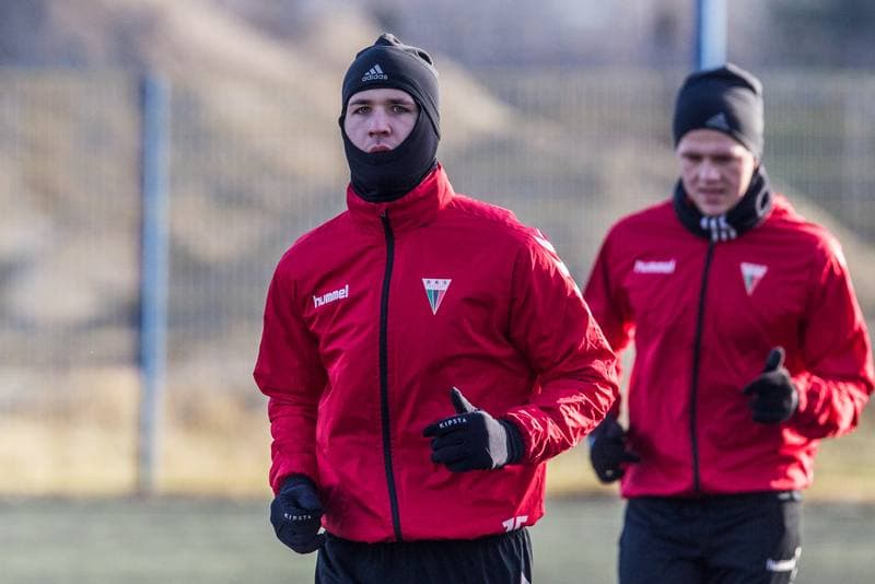 Football. GKS Tychy. Training. 15.01.2020