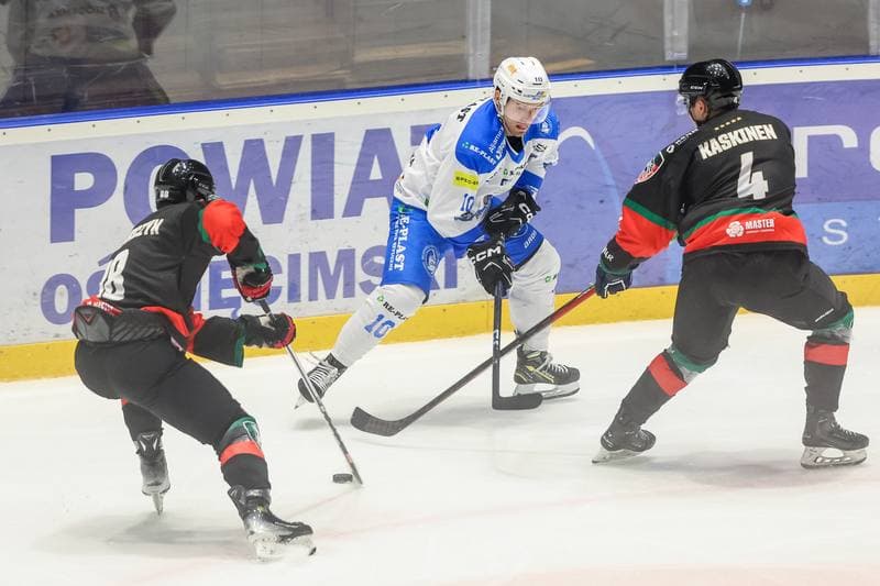 Ice Hockey. Tauron Hokej Liga. Re-Plast Unia Oswiecim - GKS Tychy. 20.10.2023