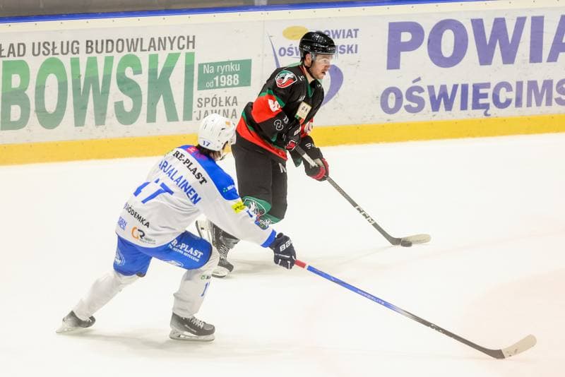 Ice Hockey. Tauron Hokej Liga. Re-Plast Unia Oswiecim - GKS Tychy. 20.10.2023