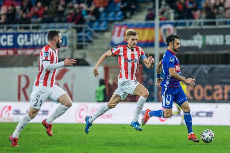 Football. PKO BP Ekstraklasa. Piast Gliwice - Cracovia Krakow. 22.02.2020