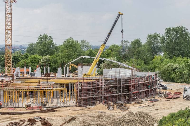Football. Zaglebiowski Park Sportowy. Construction. 09.06.2021