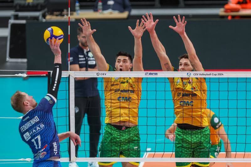 Volleyball. CEV Cup. Aluron CMC Warta Zawiercie - TSV Raiffeisen Hartberg. 25.10.2023
