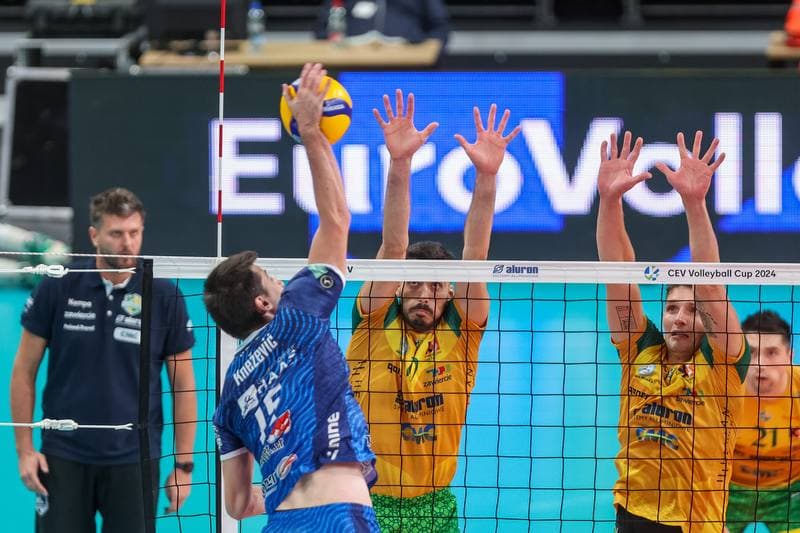 Volleyball. CEV Cup. Aluron CMC Warta Zawiercie - TSV Raiffeisen Hartberg. 25.10.2023