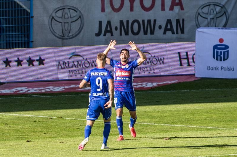 Football. PKO BP Ekstraklasa. Piast Gliwice - Slask Wroclaw. 05.07.2020