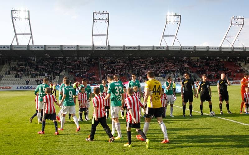 Football. T-Mobile Ekstraklasa. Cracovia Krakow - GKS Belchatow. 10.05.2015