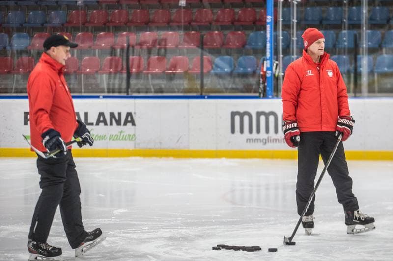Ice Hockey. Poland national team. Training. 13.12.2021