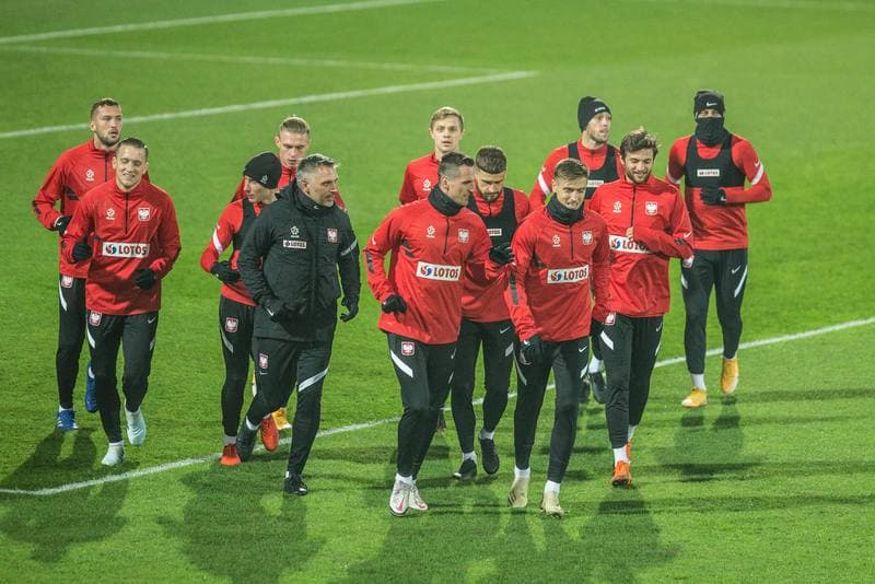 Football. Poland national team. Training. 09.11.2020