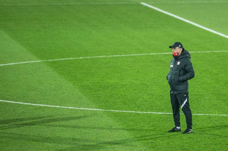 Football. Poland national team. Training. 09.11.2020