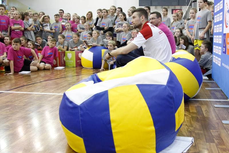 Volleyball. European Championship. Promotional Action. 05.12.2016