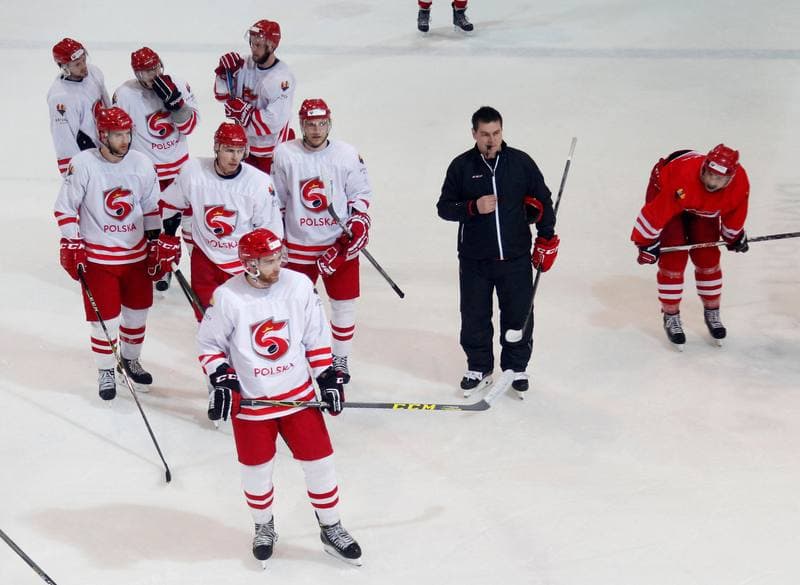 Ice Hockey. Poland national team. Training. 13.04.2016