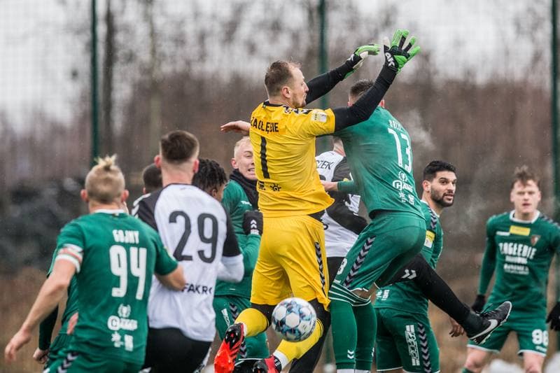Football. Sparing. Zaglebie Sosnowiec - Sandecja Nowy Sacz. 28.01.2022