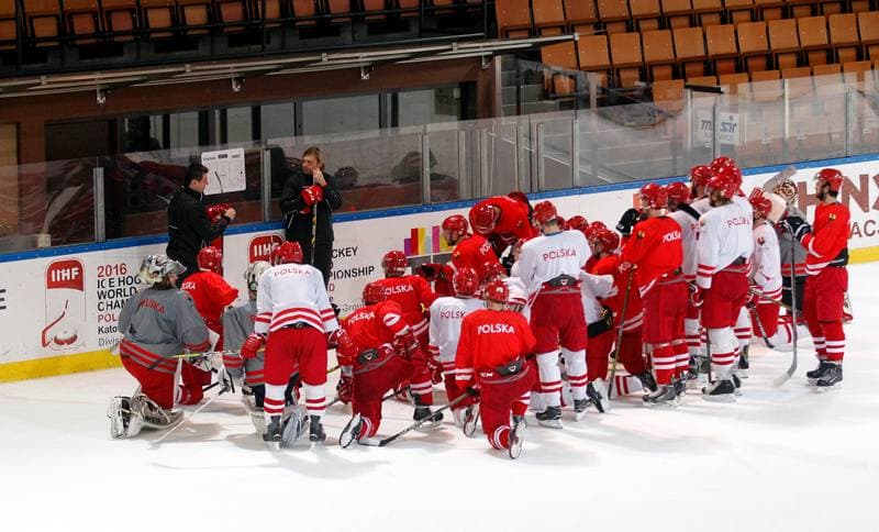 Ice Hockey. Poland national team. Training. 13.04.2016