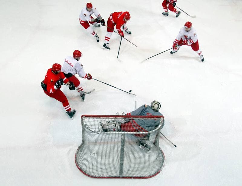 Ice Hockey. Poland national team. Training. 13.04.2016